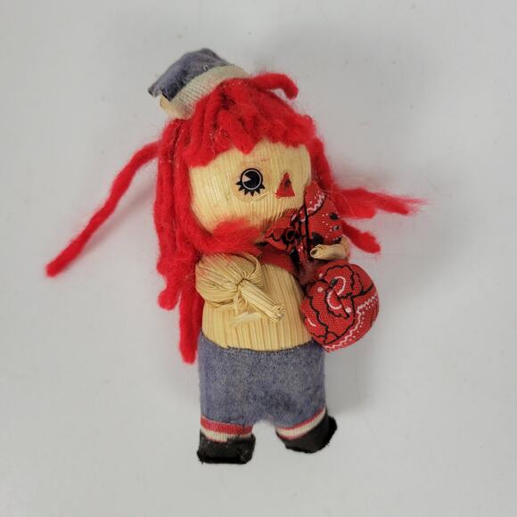 Vintage Raggedy Ann Andy Small Fabric Dolls 4" Christmas Ornaments - Picture 14 of 15